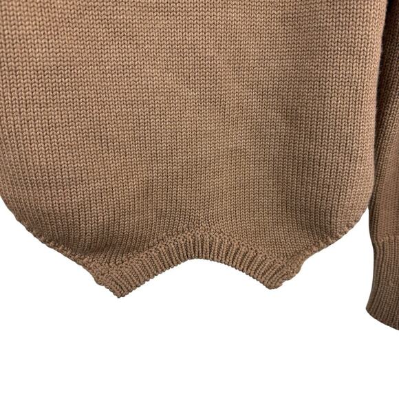 MONSE Upside Down Oversized Cutout Merino Wool Turtleneck Sweater Italy Taupe XS - Picture 5 of 8